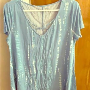 Blue tie dye T-shirt